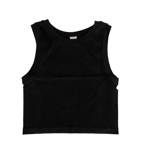 Basic round neck crop top