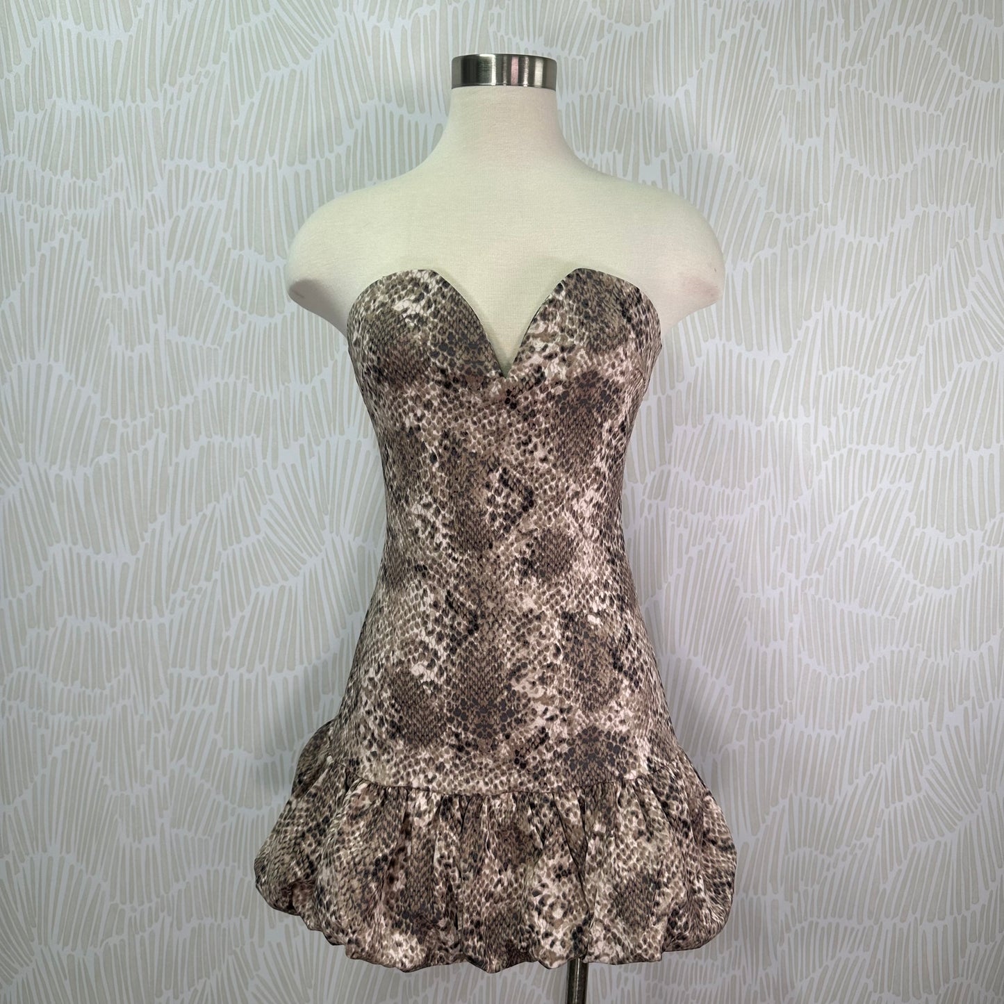 Snake mini bubble dress