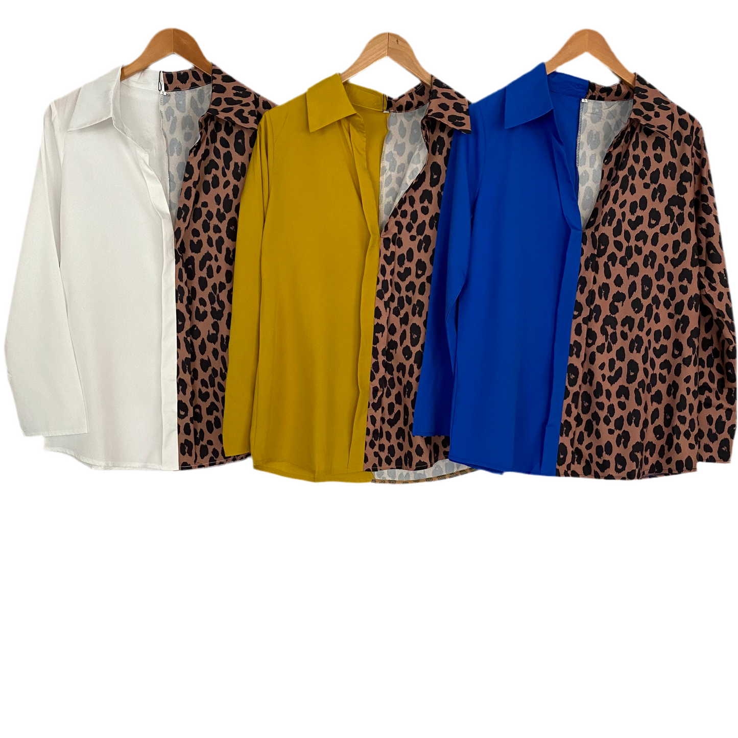 Leopard long sleeve blouse