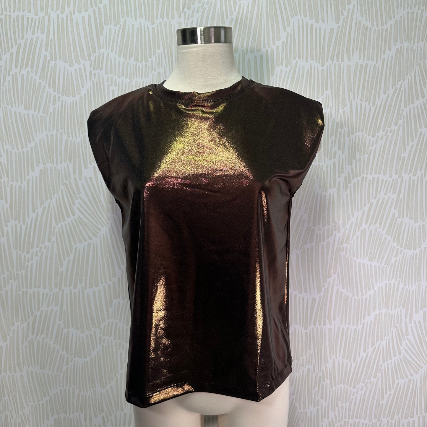 Metallic top-Brown