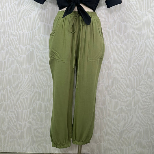 Rayon jogger pant-Green