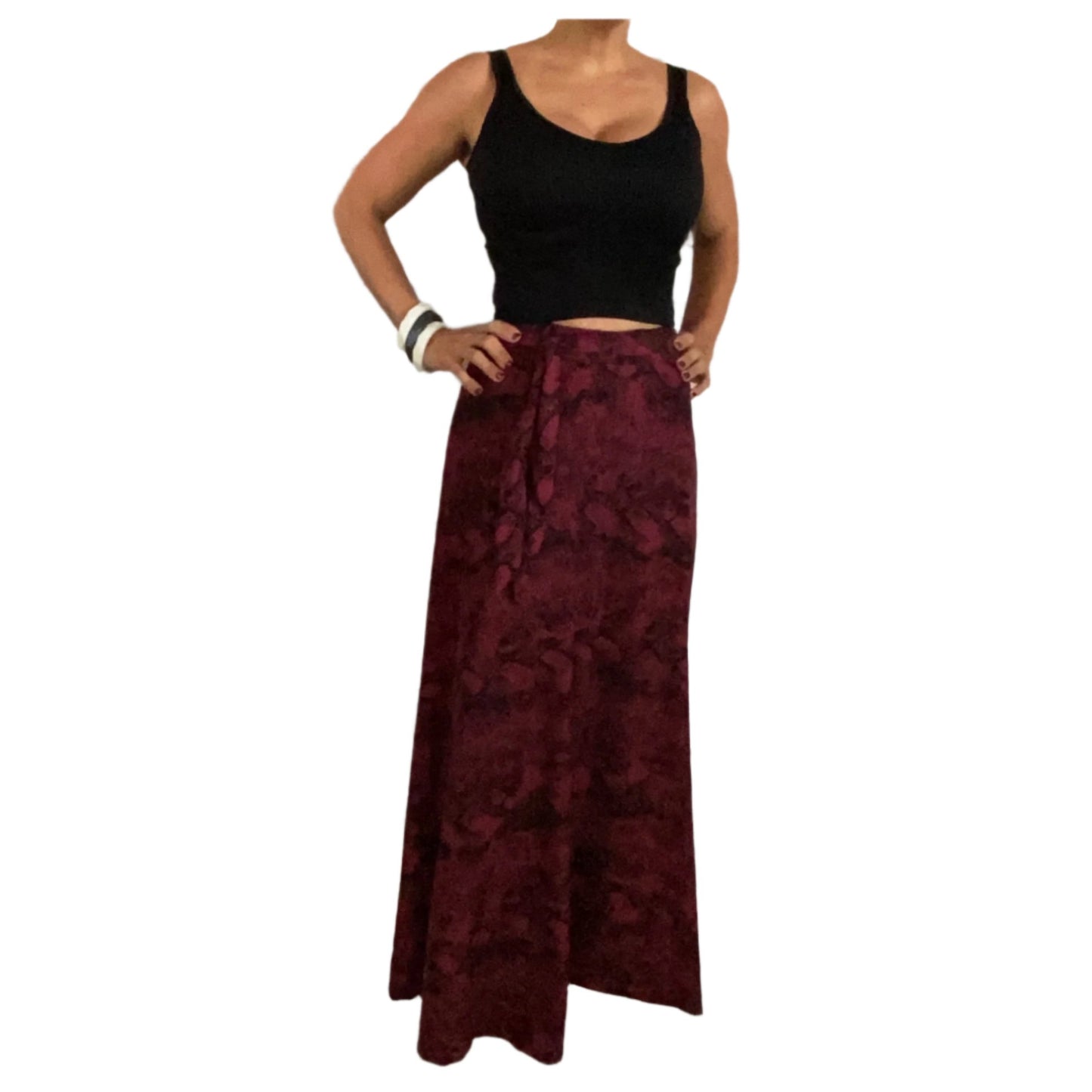 Snake maxi skirt