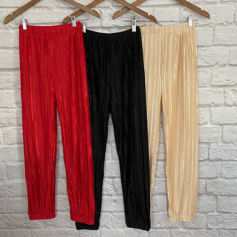 Pleated joggers