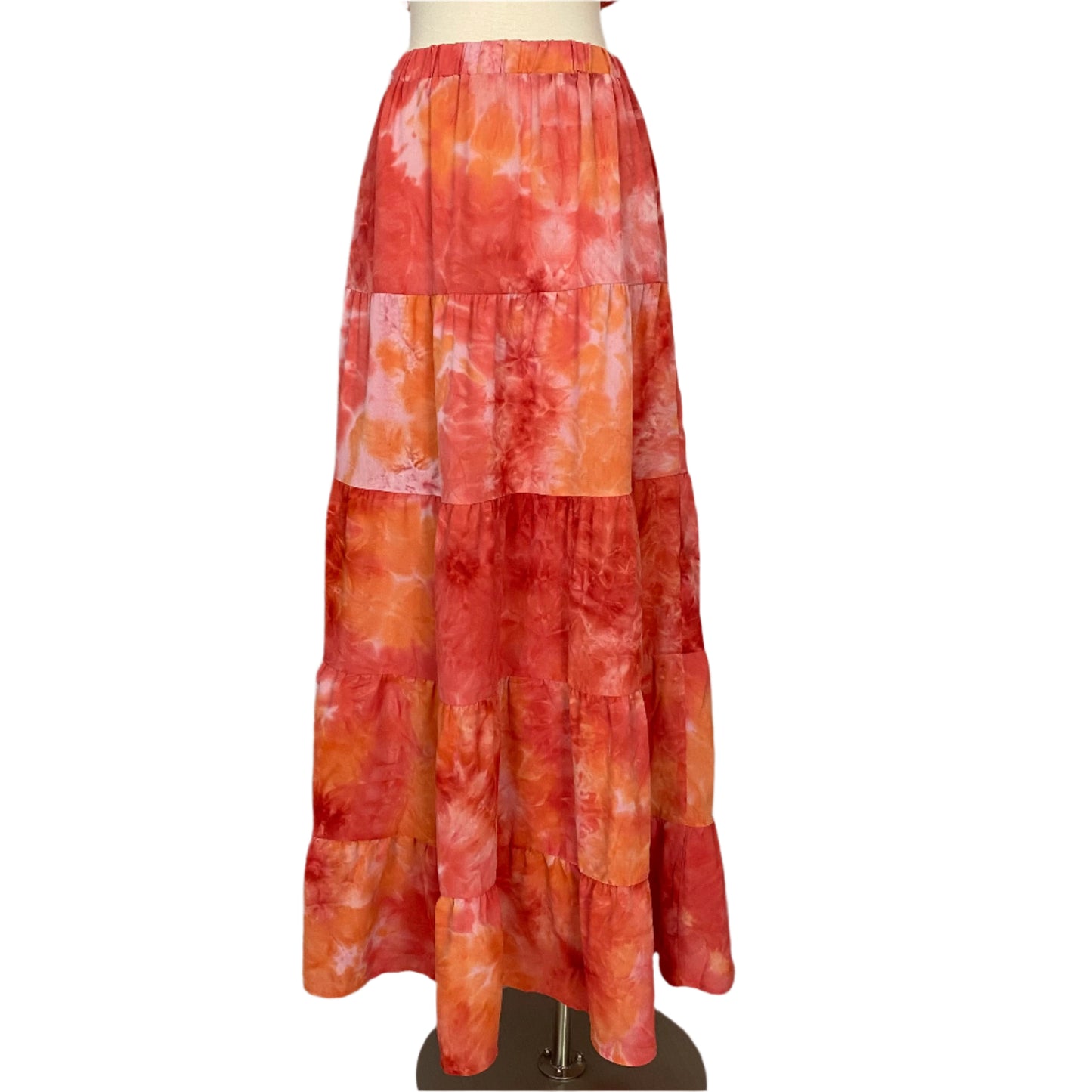 Tie dye maxi skirt